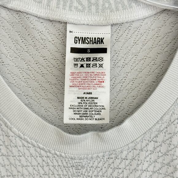 Gymshark Apex Seamless Tank Top Men’s Small White Active Workout Gym Breathable - Picture 9 of 15